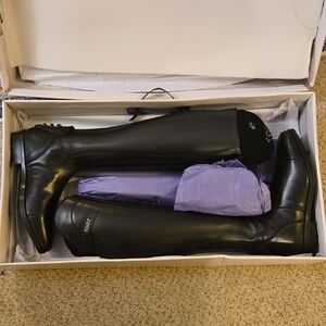 Ego7 Black Leather Riding Boots